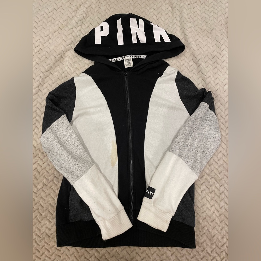 PINK women’s large zip up hoodie